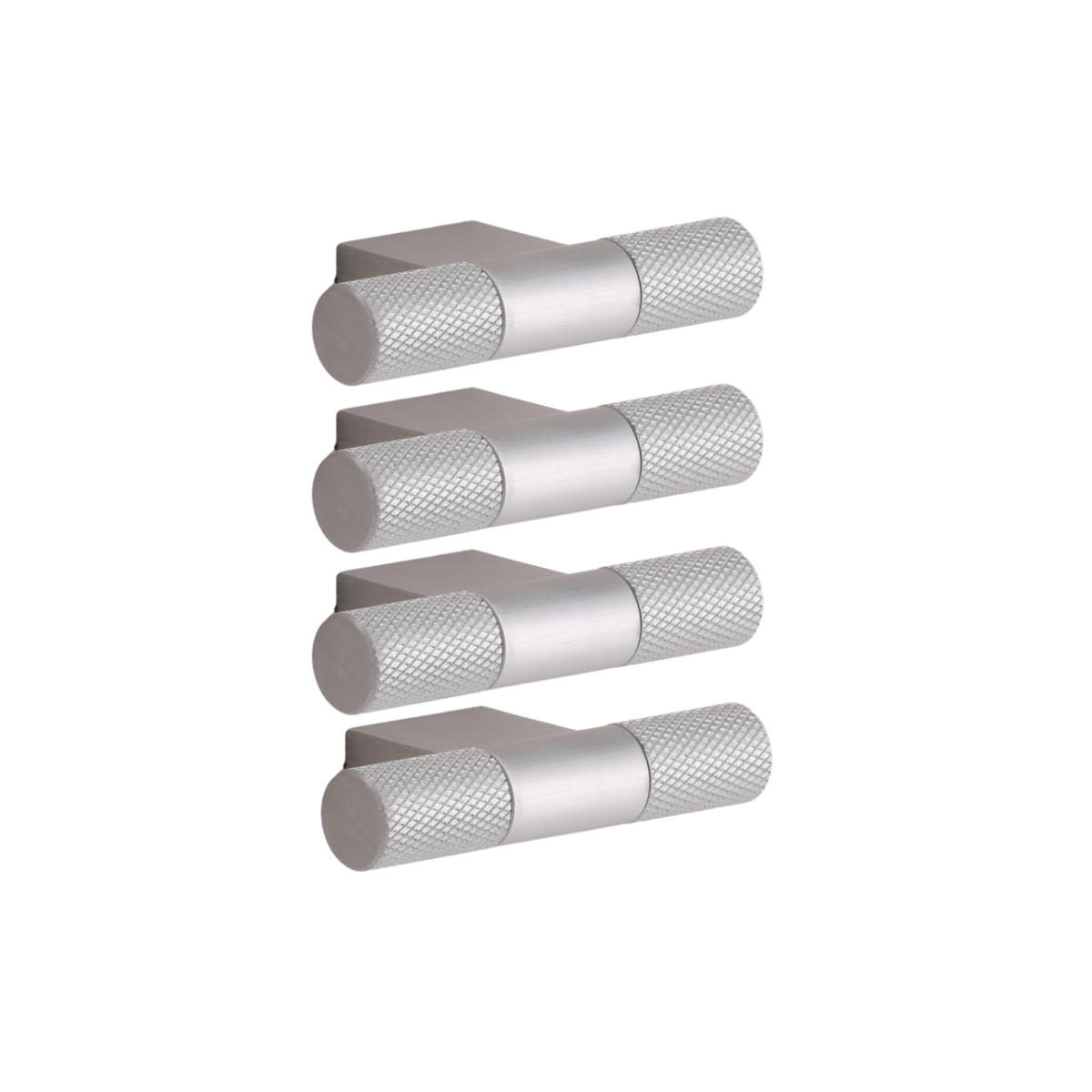 4er Set Knopf mit Diamantstruktur mit 16 mm Bohrabstand