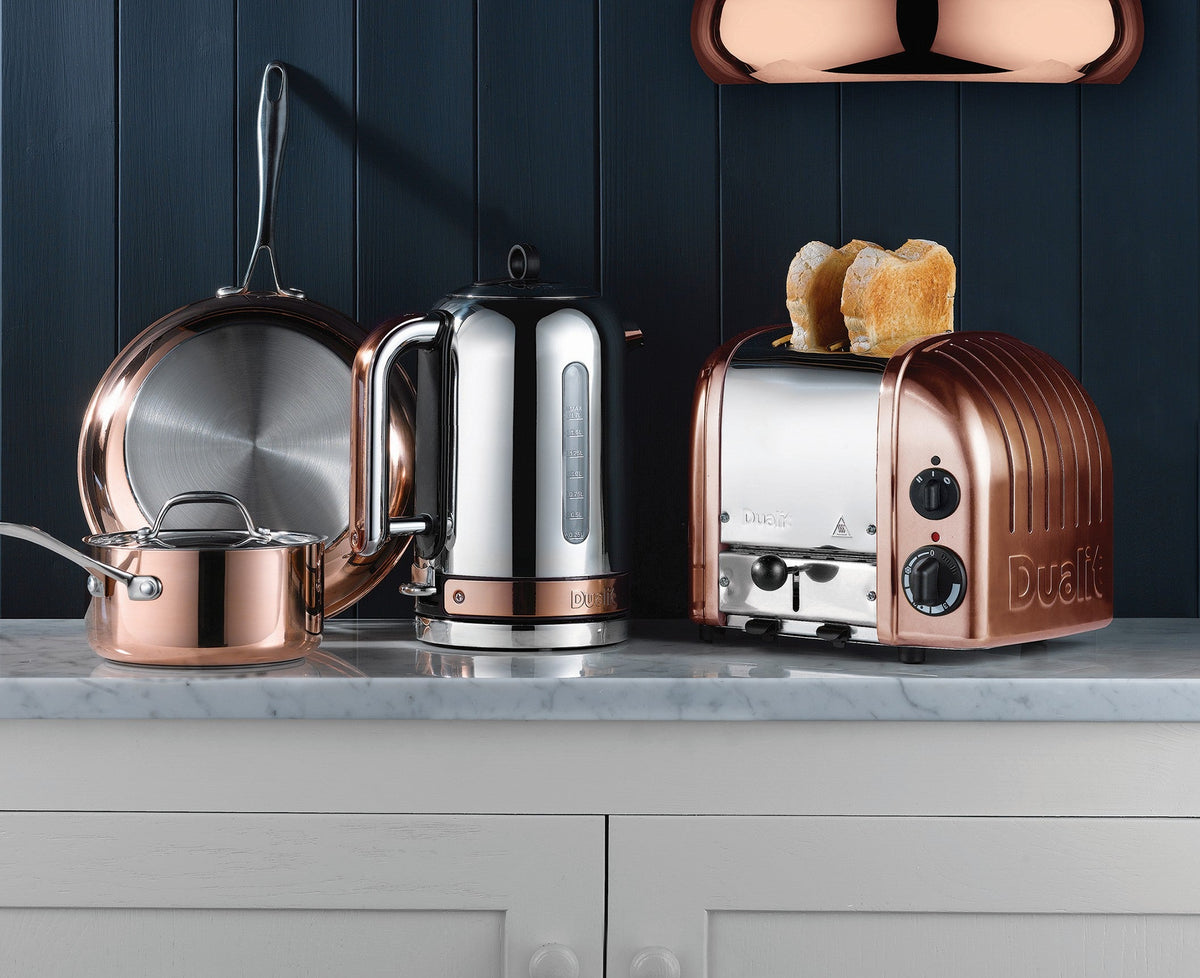 Dualit Toaster Paket 3, 2er Toaster mit zwei Sandwichzangen und Brötchenaufsatz