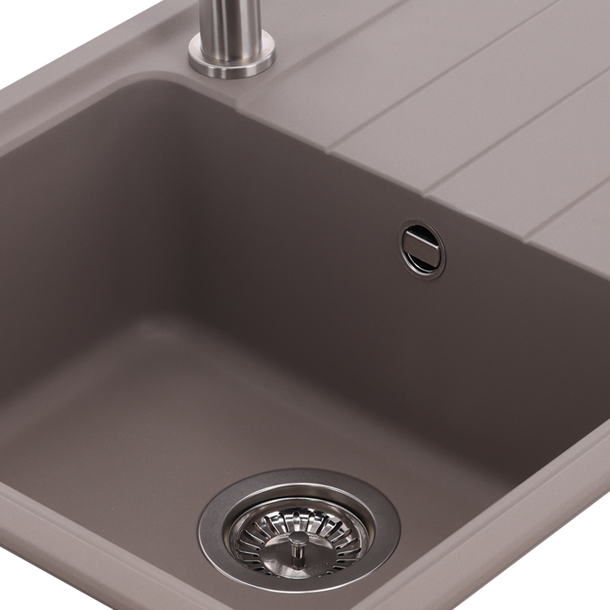 Granitspüle 45 cm, mit Abtropffläche, NOL-GBM7845