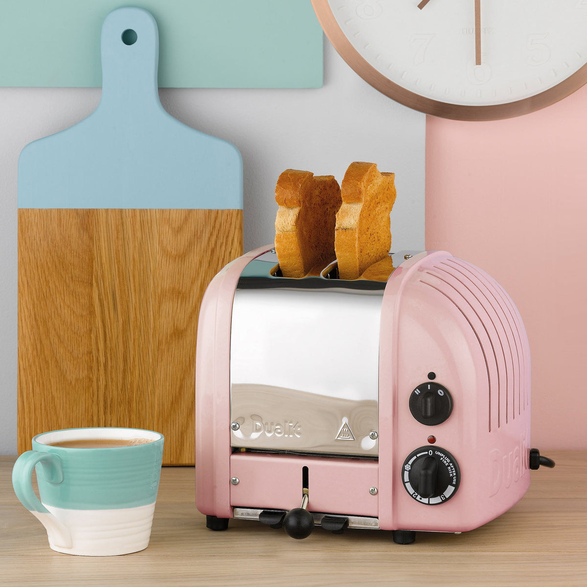 Dualit Toaster Paket 3, 2er Toaster mit zwei Sandwichzangen und Brötchenaufsatz