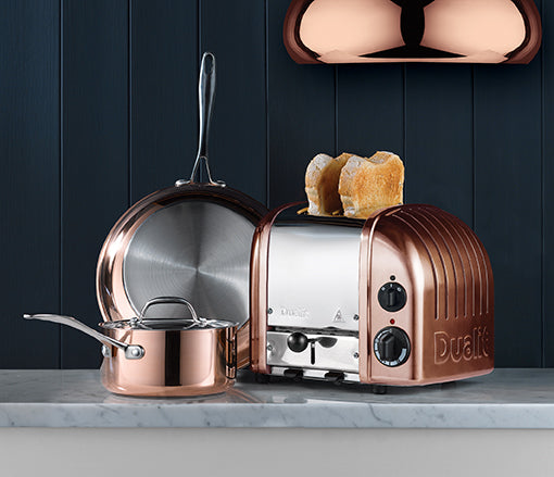 Dualit Toaster Paket 3, 2er Toaster mit zwei Sandwichzangen und Brötchenaufsatz