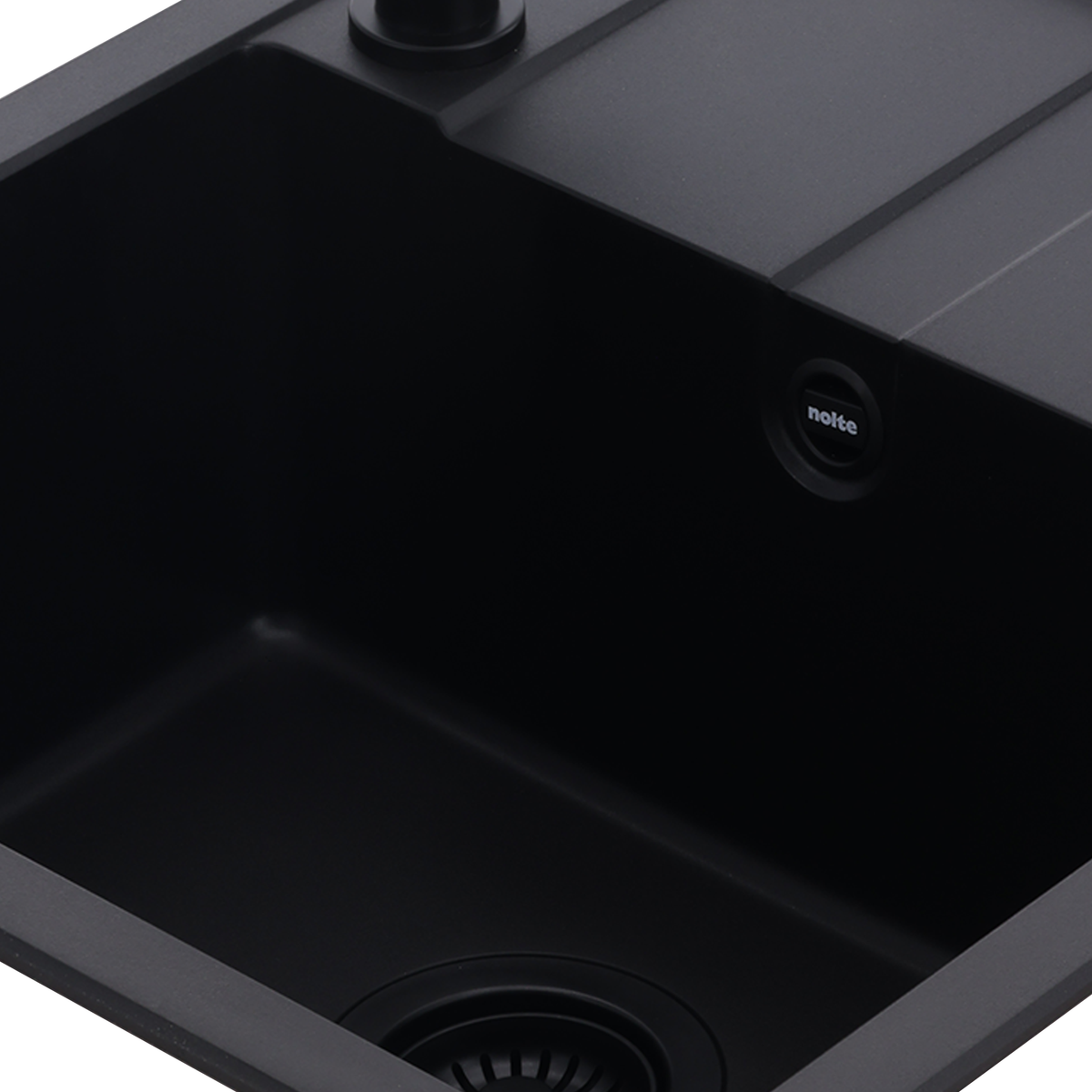 Granitspüle 45 cm, mit Abtropffläche, NOL-GBS5845