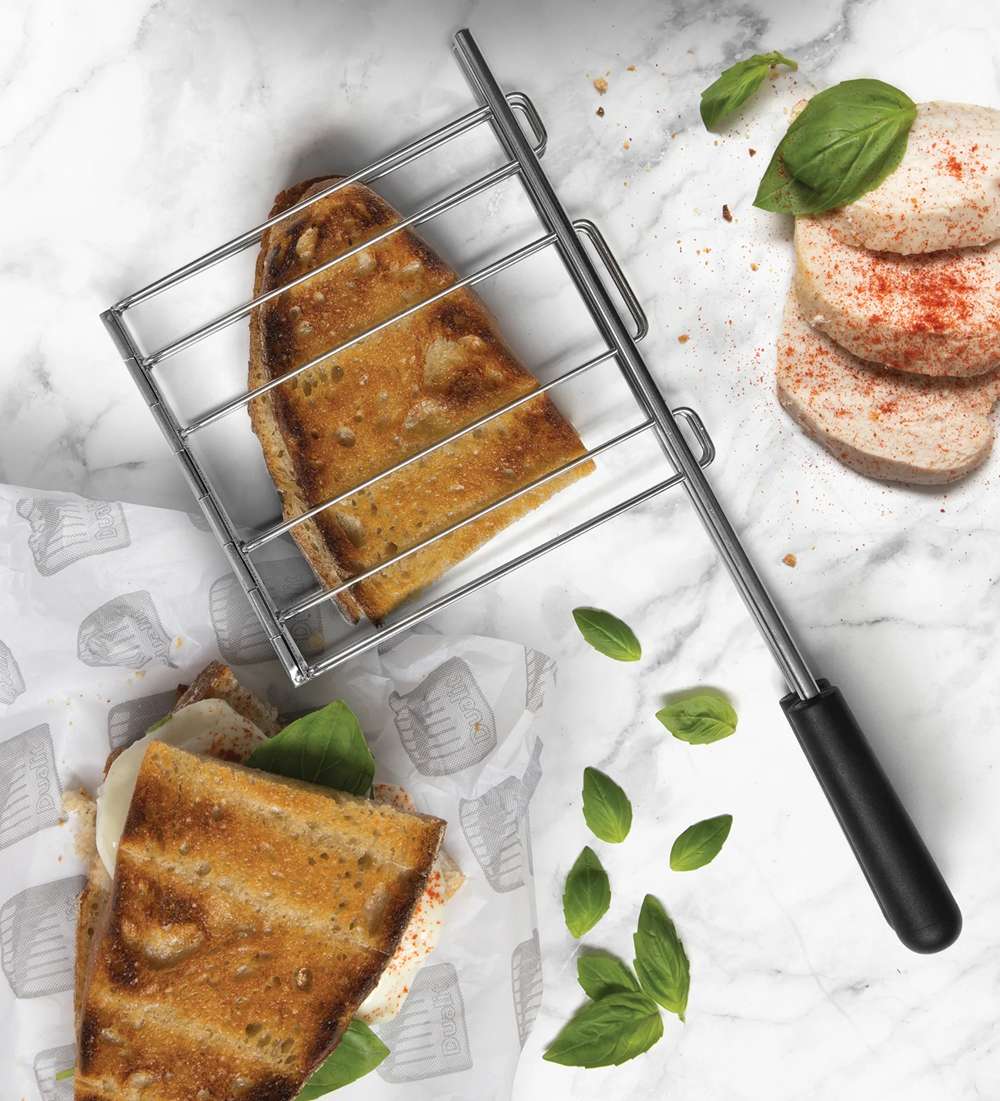 Dualit Toaster Paket 3, 2er Toaster mit zwei Sandwichzangen und Brötchenaufsatz
